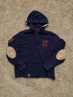 Vintage Polo Ralph Lauren Rugby Shirt Mens L Patches Expedition Elbow Military - Image 1 of 4