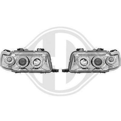 Scheinwerfer Set Hauptscheinwerfersatz für AUDI 80 Limousine (8C2, B4)