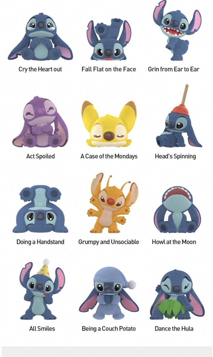 Authentic POPMART Stitch Little Emotions Series Blind Box