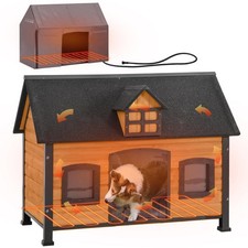 Outdoor Insulated Dog House Wooden Dog Kennel for Winter Anti-Chewing