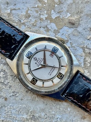 E.R.C. Uhr VINTAGE UHRENKALENDER WASSERDICHT 35mm Handaufzug CATTIN 66