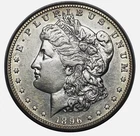 1896-S Morgan Silver Dollar Coin, Choice AU+ Tough Better Date