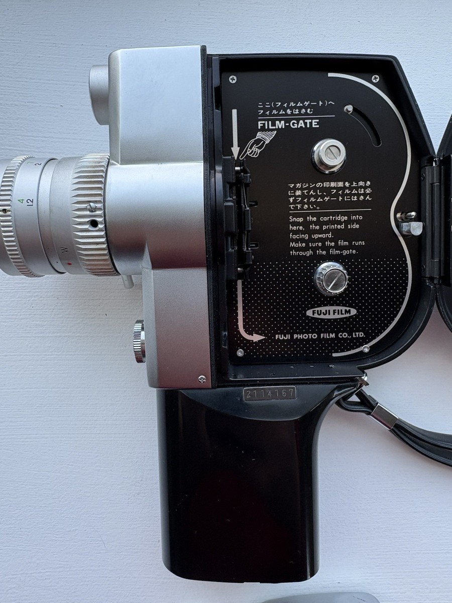 Vintage Fujica Single-8 P300 Reflex Movie Camera Single 8 Black