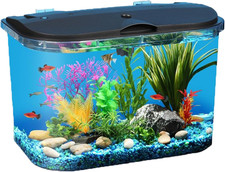 5-Gallon Aquarium Kit with LED Lighting and Power Filter, Ideal for a Variety of