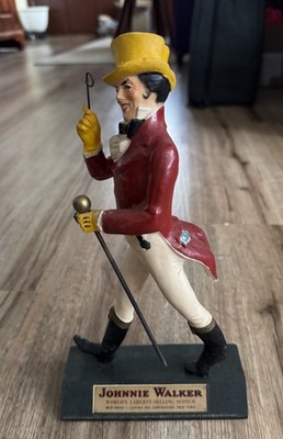 Antique JOHNNIE WALKER Scotch Whiskey 'Walking Man' Figural Advertising Display