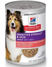 Hill's Science Diet Wet Dog Food, Adult, Sensitive Stomach & Skin,12.5 Oz x (12)