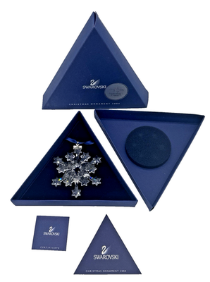 Swarovski 2004 Star Rockefeller Center Crystal Ornament Complete w
