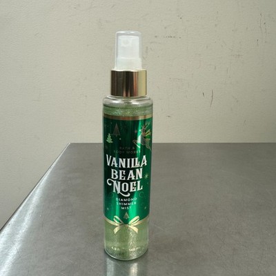 BATH AND BODY WORKS Vanilla Bean Noel DIAMOND SHIMMER Fragrance Mist 4.9OZ NEW
