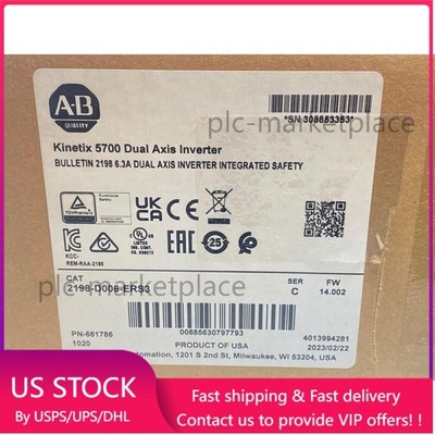 New AB 2198-D006-ERS3 Kinetix 5700 Dual Axis Inverter 2198D006ERS3 US Free Tax
