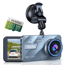 Dash Cam Dual Lens HD 1080P Car DVR Video Recorder G-Sensor Front, Rear Camera