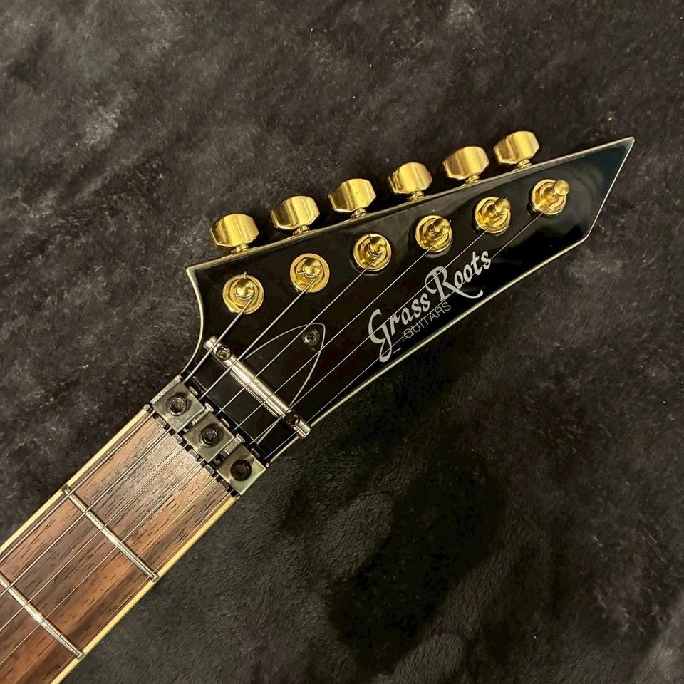 GrassRoots HORIZON G-HR-65FR Usado Parte Superior de Arce Caoba Cuerpo Trasero Cuello de Arce Negro Foto 2 de 4