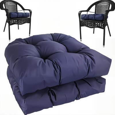 amberr Outdoor Chair Cushions Set of 2, Waterproof Outdoor Seat Cushions for Pat