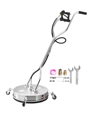 #ad VEVOR 20quot; Pressure Washer Surface Cleaner 4500PSI Stainless Steel w Dual Handle $159.99