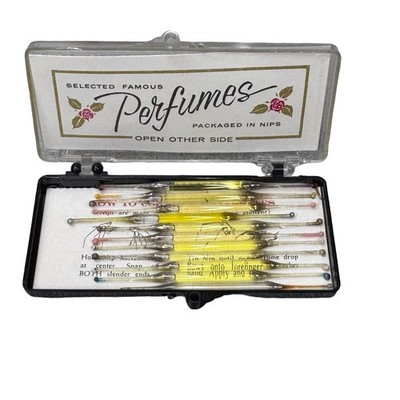 Vintage LOT 12 Selected Famous Name Perfumes NIPS original case Robs Stucky NEW