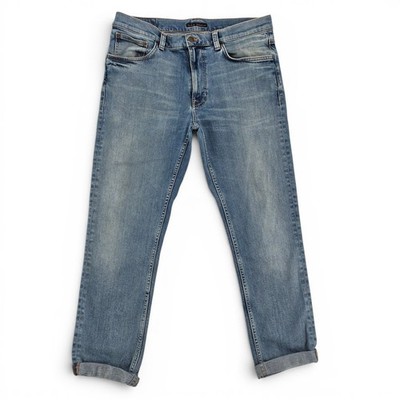 Nudie Jeans Lean Dean 34x32 Slim Taper Stretch Jeans Scandinavian Minimalist