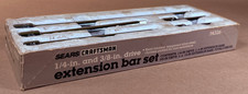 Rare Sears Craftsman USA 5pc Extension Bar Socket Set 1/4 3/8 4326 Vintage