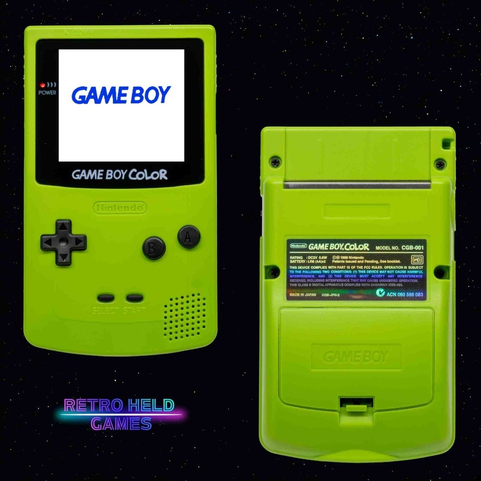 Gbc Gameboy Color GBC Console with Backlit OLED Screen Optional USB-C ...