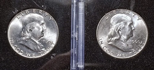 Gem BU 1960-P & D Franklin Half Dollars