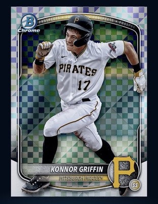 2025 TOPPS Bowman Chrome X-Fractor Rookie-KONNOR GRIFFIN (Topps Bunt DigitaICard
