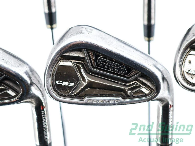 Adams Idea Pro Black CB2 Iron Set 6-PW AW Steel Stiff Right 37.75in - Image 2 of 4