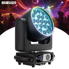 19x15/20/25W Upgraded Wash Zoom Moving Head Light RGBWAUV LED Beam Club DJ Party