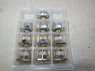 10x HF Flanschstecker in N Norm / Hersteller BO JIANG (Made in Taiwan) neu