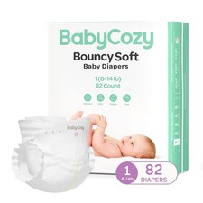 Babycozy Boucy Newborn Diapers for Sensitive Skin, Hypoallergenic Disposable