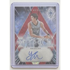 Yuta Watanabe NBA 2023-24 Panini Phoenix Mythical Auto Grizzlies Card