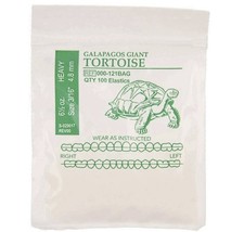 American Orthodontics Elastics Wildlife Tortoise| Heavy, 6.5 oz, 3/16