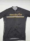 Veneto Short Sleeve Cycling Jersey Shirt Mens Large Black Full Zip.#44882