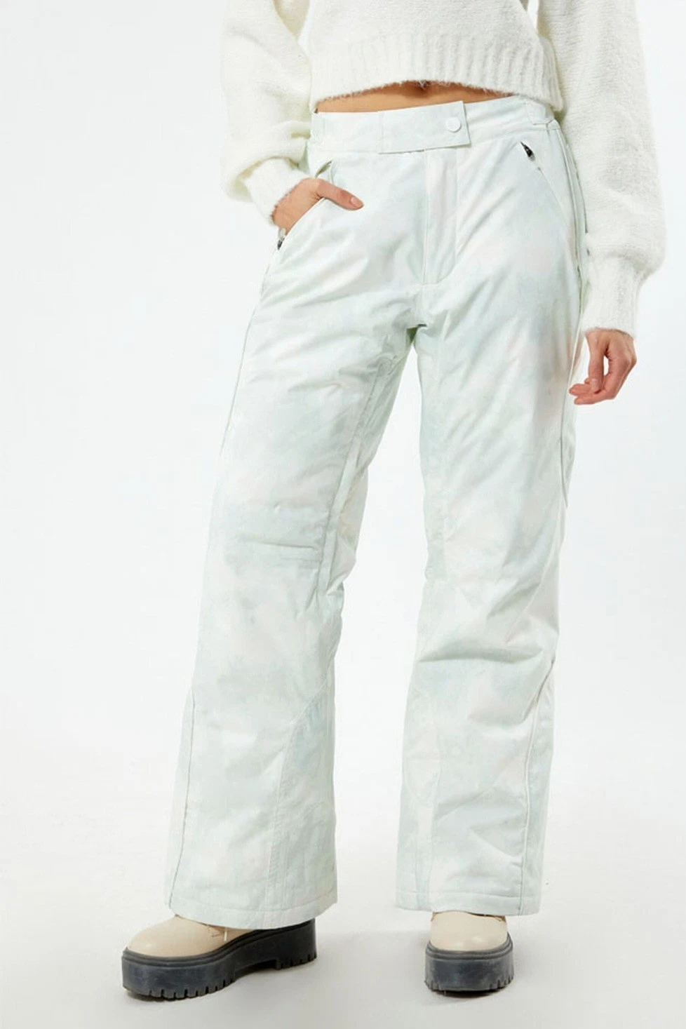 NEW Free People FP Movement Bunny Slope printed Ski Snow Pants, Small 4-6 $298.