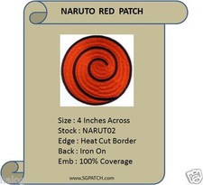 PARCHE ESPIRAL ROJO NARUTO - NARUTO2