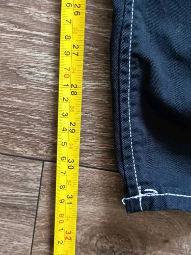 Pantalones cargo para mujer talla 28x32 negros pierna ancha tiro alto paracaídas - Imagen 9 de 9