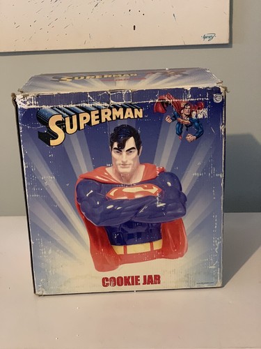 Superman Limited Edition Ceramic Cookie Jar DC Comics Warner Bros New NWOB - Picture 3 of 8
