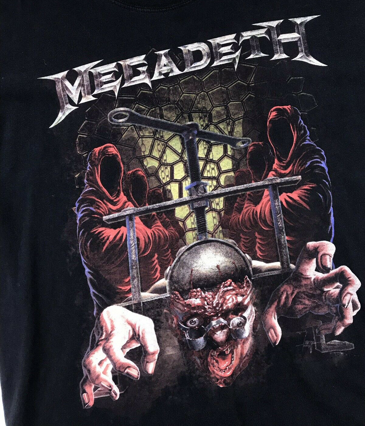 Megadeth Heavy Cotton Black Short Sleeve Full Size Unisex Shirt
