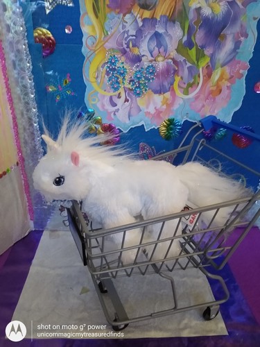 🦄Ganz /Webkinz "Lil' Kinz Unicorn" White w/Pink Iridescent Feet HS069 7" Plush! - Picture 6 of 14