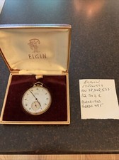 Vintage Elgin 17 Jewel Manual Wind Pocket Watch 12s runs c1910