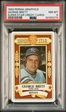 1982 Perma-Graphics Super Star George Brett PSA 8
