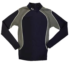 Under Armour Compression Cold Gear,Blue Fitted Mens sz.L,Base Layer, LongSleeve