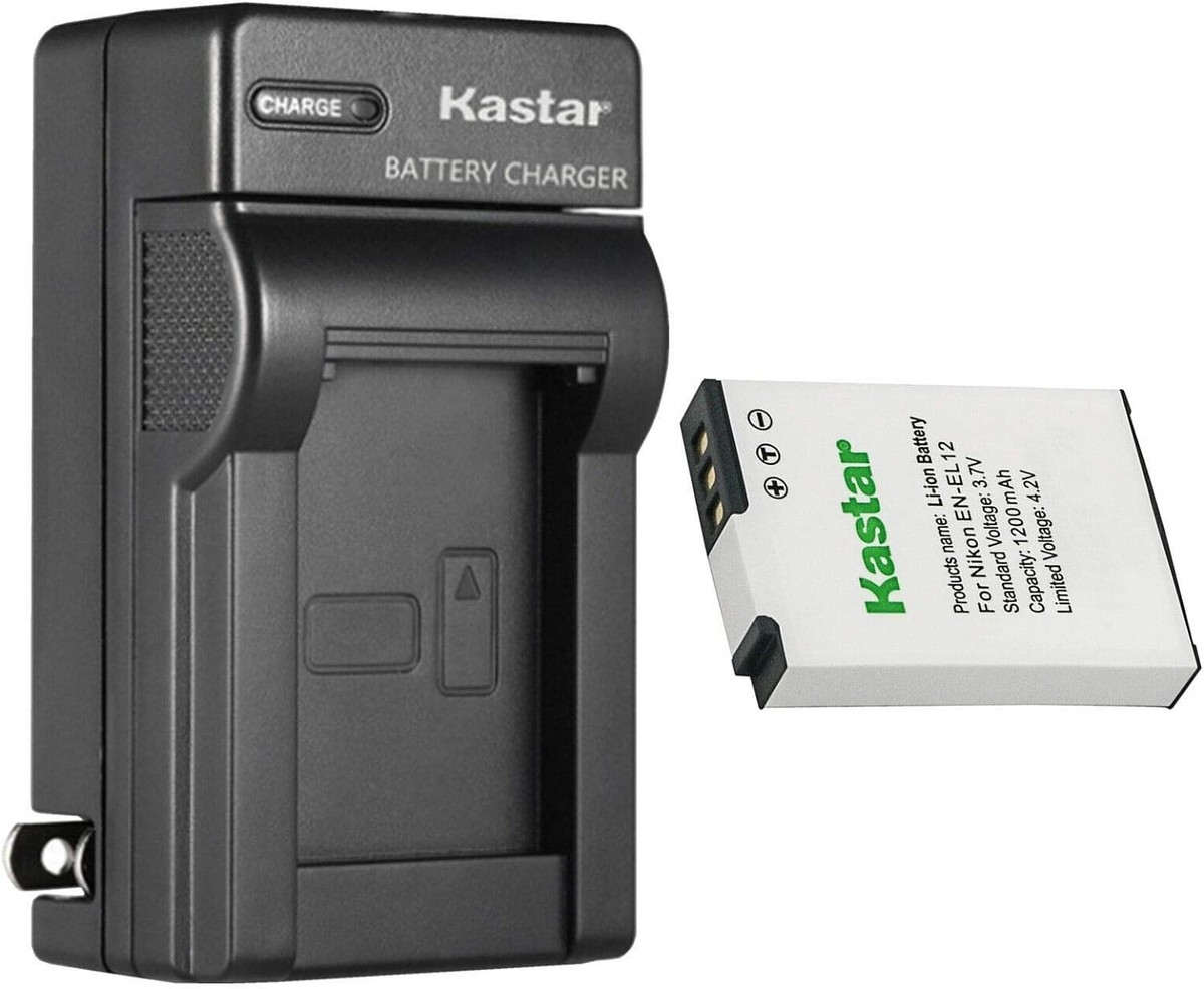 1-Pack Battery + AC Wall Charger for Nikon Coolpix S9900