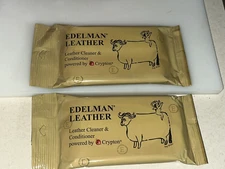 Edelman Leather Cleaner and Conditioner Wipes Powered By Crypton Lot Of 4 New
