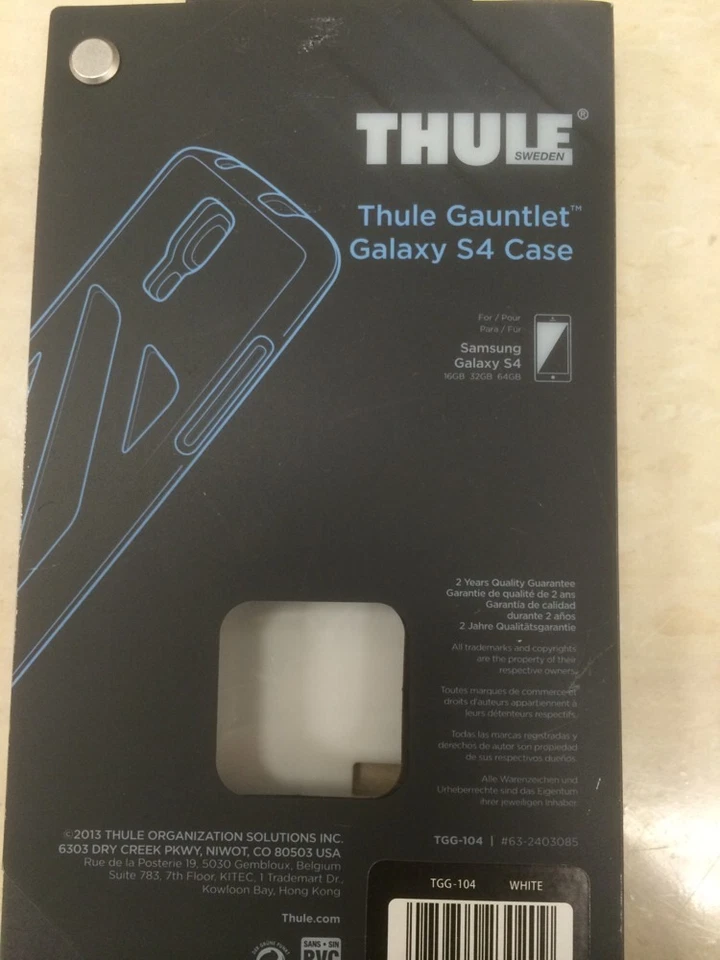 Funda THULE TGG-104 EVA (BLANCA) para Samsung Galaxy S4 / Recubrimiento de Smartphone Foto 2 de 4