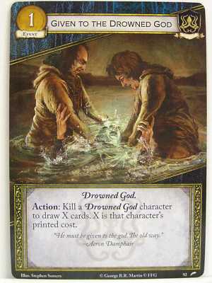 A Game of Thrones 2.0 LCG - #092 Given to the Drowned God - The Faith Militant