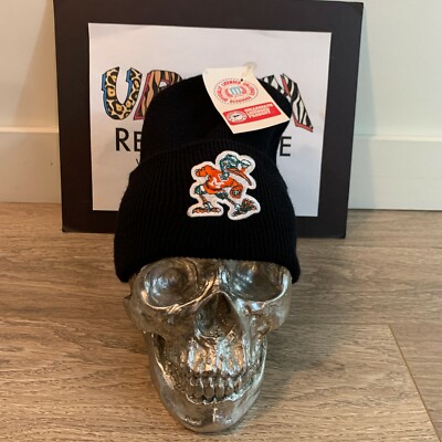 VTG 90s MIAMI HURRICANES BEANIE HAT CAP 