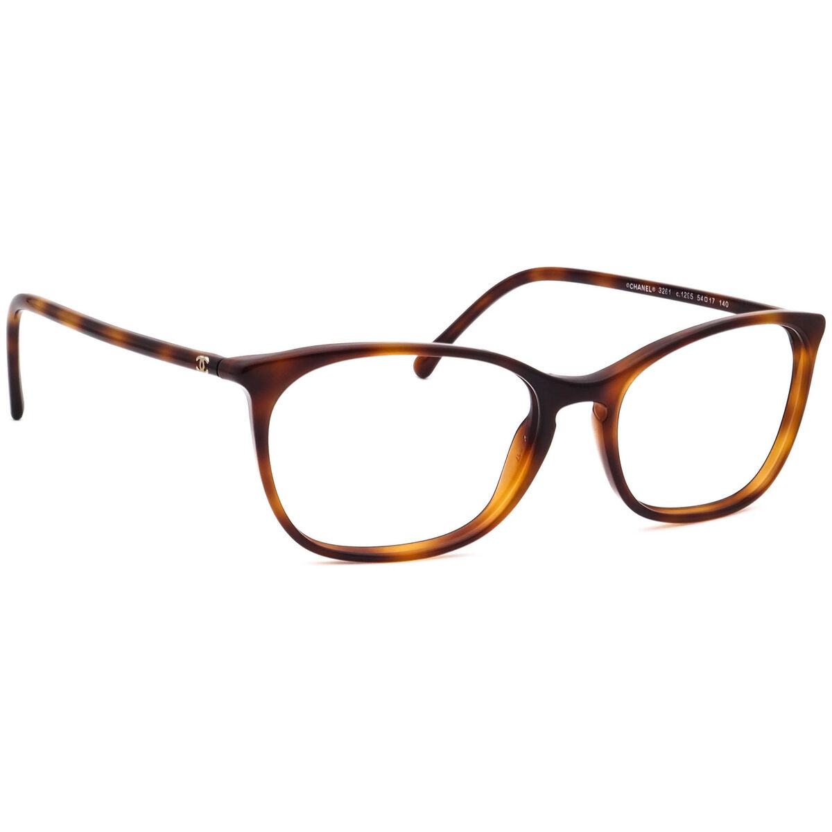 Chanel Women's Eyeglasses 3281 c.1295 Tortoise Square Frame Chanel Women's Eyeglasses 3281 c.1295 Tortoise Square Frame