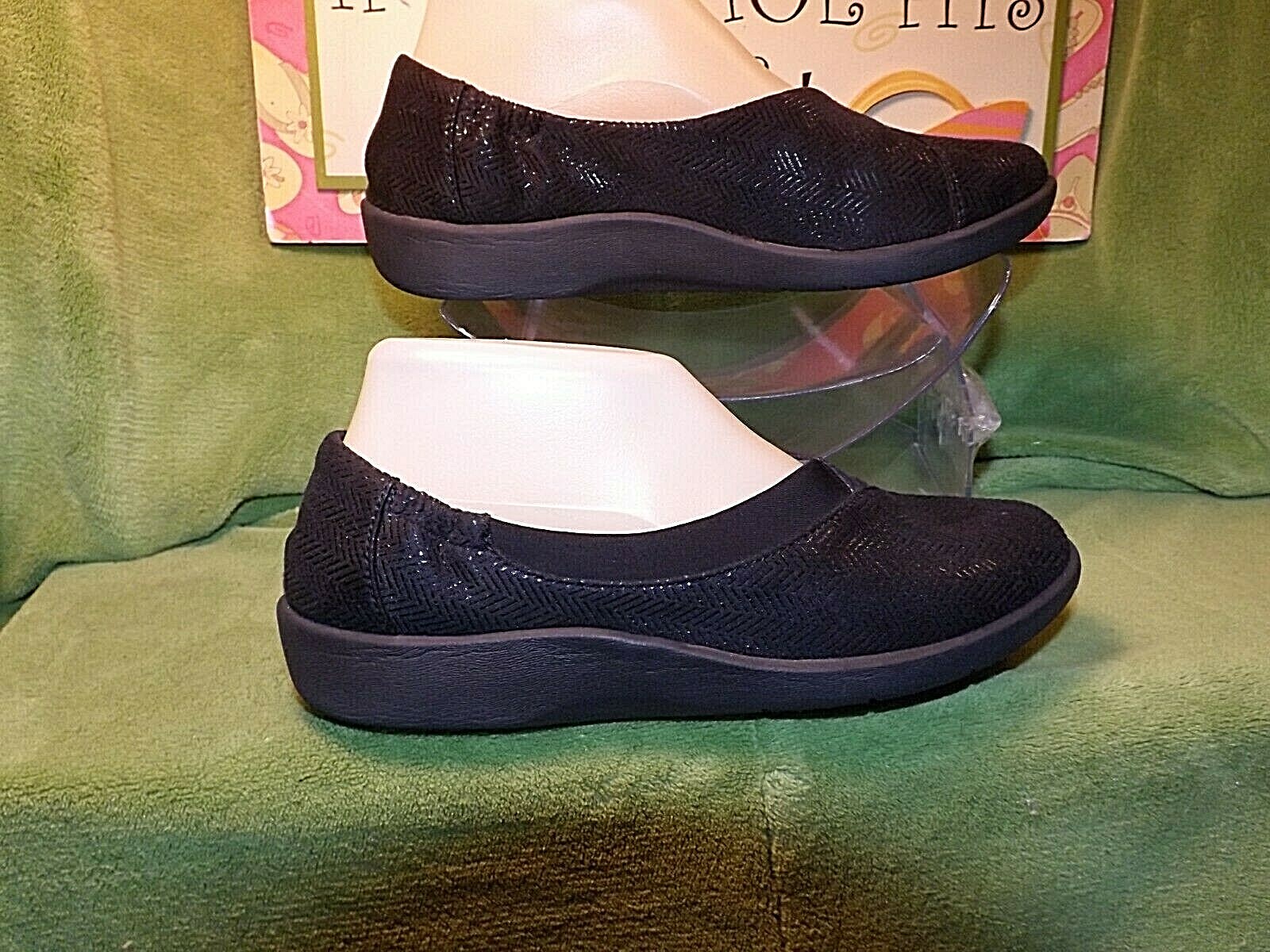 clarks women's cloudsteppers sillian jetay flat