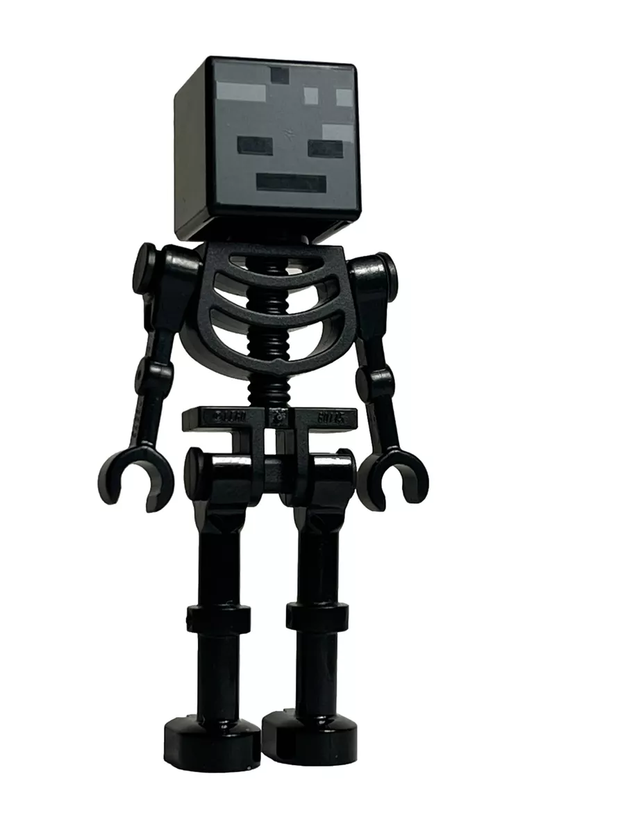 LEGO Minecraft Wither Skeleton Minifigure Straight Arms Mob Nether