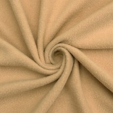 Camel Solid Anti Pill Fleece Fabric - 60" Wide - Sold by The Yard Bolt