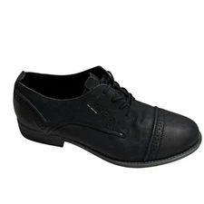 Josef Seibel Women's Sienna 12 Oxford Black Leather Brogue size 40 9/9.5 NEW