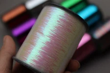 1 Spool 8000m 0.3mm Tinsel Flashabou Flat Mylar Sparkle Flash Fly Tying Material